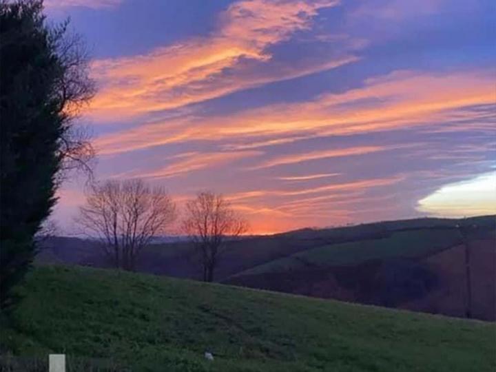 Vue elevage ferme à Orègue